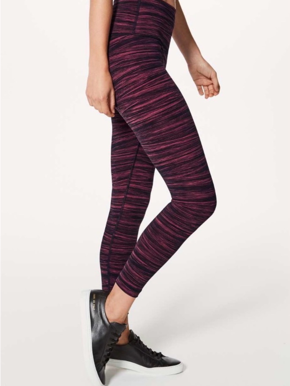Lululemon Wunder Under Hi-Rise 7/8 Tight (Full-On Luxtreme 25")Blush Berry Black